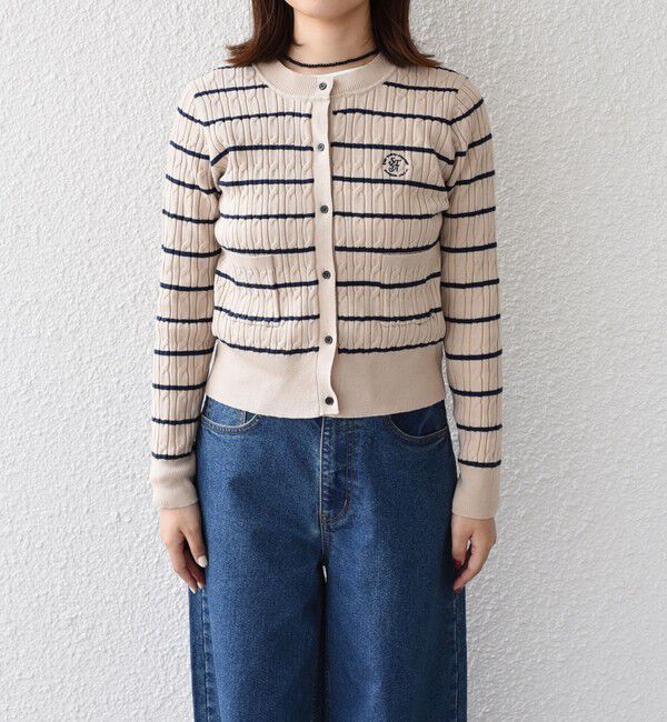 SHIPS Colors 「SHIPS Colors:〈手洗い可能〉ミニケーブル カーディガン◇」|カーディガン|