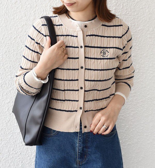 SHIPS Colors 「SHIPS Colors:〈手洗い可能〉ミニケーブル カーディガン◇」|カーディガン|