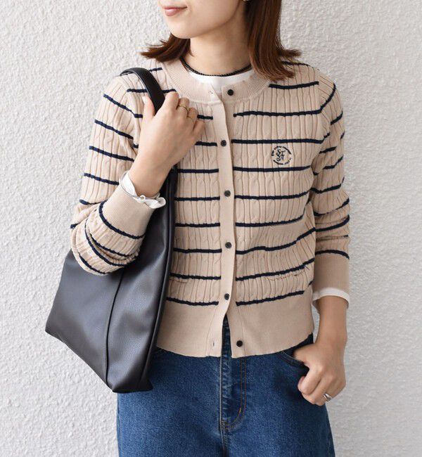 SHIPS Colors 「SHIPS Colors:〈手洗い可能〉ミニケーブル カーディガン◇」|カーディガン|