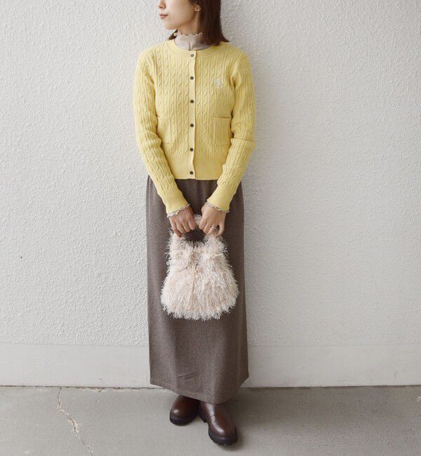 SHIPS Colors 「SHIPS Colors:〈手洗い可能〉ミニケーブル カーディガン◇」|カーディガン|