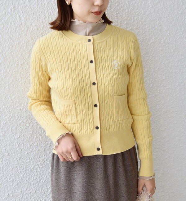 SHIPS Colors 「SHIPS Colors:〈手洗い可能〉ミニケーブル カーディガン◇」|カーディガン|