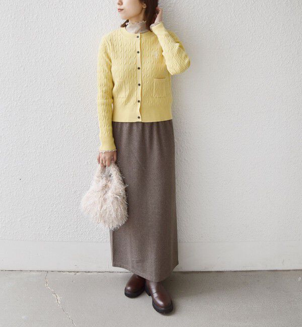 SHIPS Colors 「SHIPS Colors:〈手洗い可能〉ミニケーブル カーディガン◇」|カーディガン|