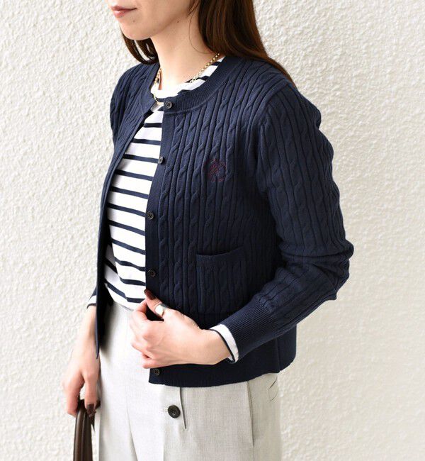 SHIPS Colors 「SHIPS Colors:〈手洗い可能〉ミニケーブル カーディガン◇」|カーディガン|