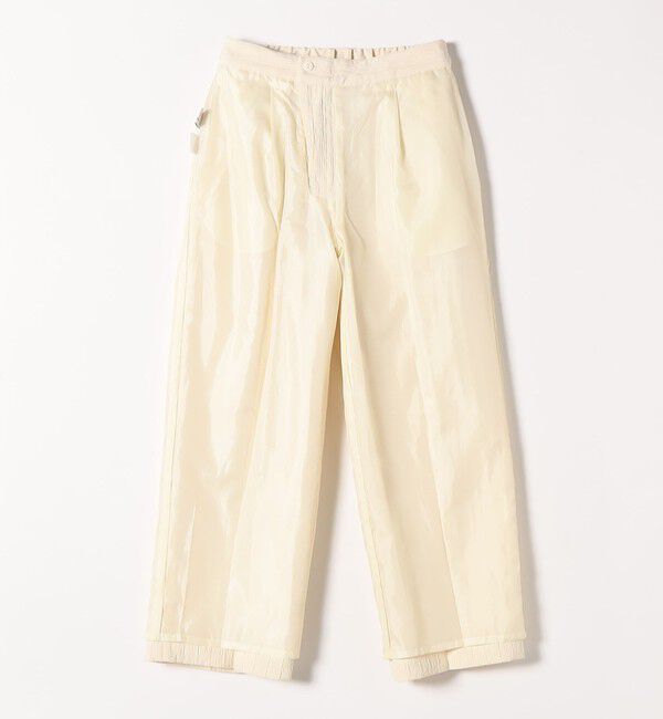 SHIPS any「SHIPS any:〈手洗い可能〉ジャカード タック セミワイド パンツ［NAVY BLUE］」|その他|