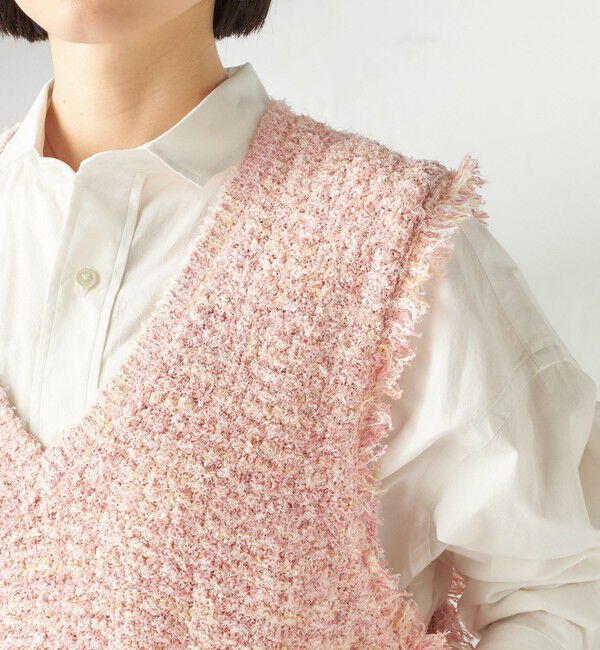 SHIPS for women「〈手洗い可能〉ミックスカラー Vネック プルオーバー」|ベスト・ジレ|