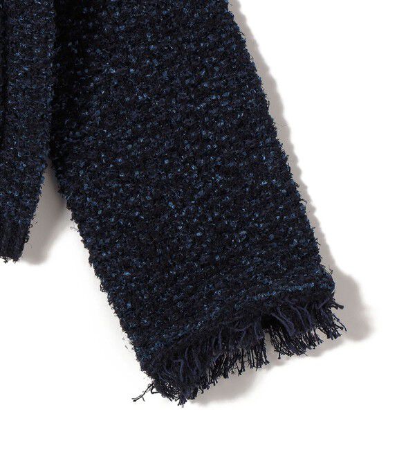 SHIPS for women「〈手洗い可能〉ミックスカラー ニット ジャケット」|ノーカラージャケット|