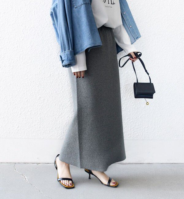 SHIPS for women「〈手洗い可能〉ダブル フェイス 前後 2WAY スカート」|スカート|