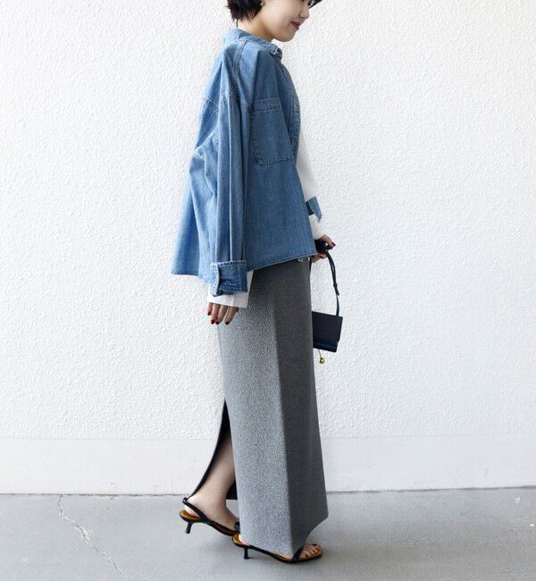 SHIPS for women「〈手洗い可能〉ダブル フェイス 前後 2WAY スカート」|スカート|