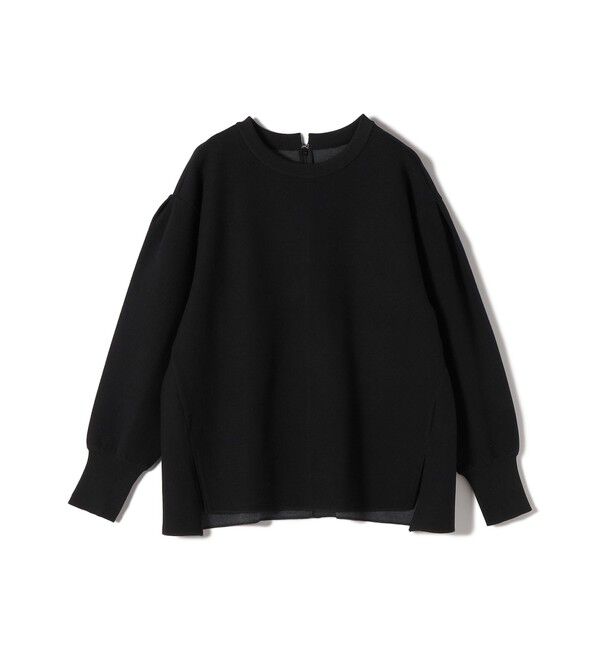 SHIPS for women「〈手洗い可能〉ダブル フェイス ニット リブ コンビ プルオーバー」|Tシャツ・カットソー|