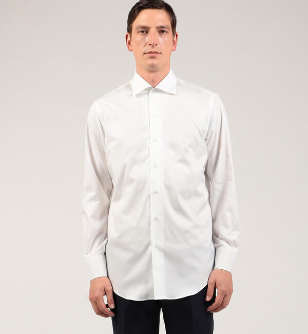 TOMORROWLAND MENS「120/2コットンフレンチツイル ループボタンダウンシャツ」|シャツ・ブラウス|