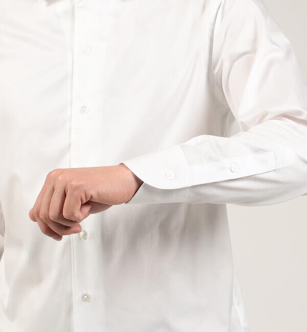 TOMORROWLAND MENS「120/2コットンフレンチツイル ループボタンダウンシャツ」|シャツ・ブラウス|