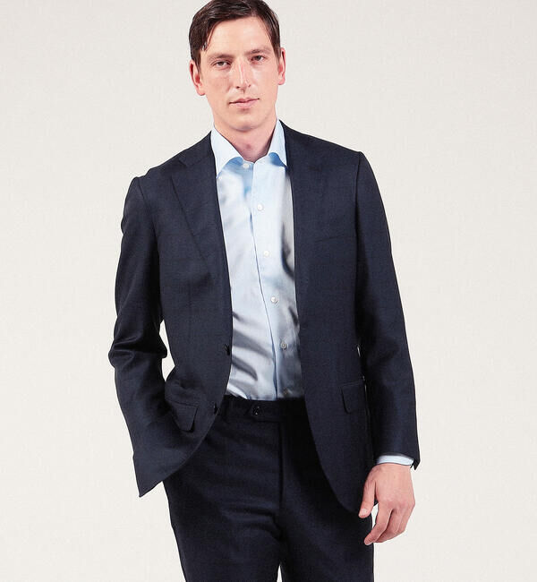 TOMORROWLAND MENS「120/2コットンフレンチツイル ループボタンダウンシャツ」|シャツ・ブラウス|