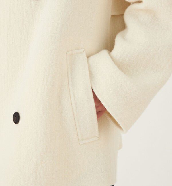 GALERIE VIE「ランダムウール カラーレスショートトレンチコート」|トレンチコート|
