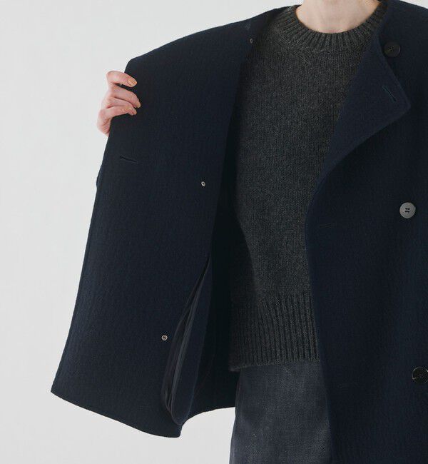 GALERIE VIE「ランダムウール カラーレスショートトレンチコート」|トレンチコート|