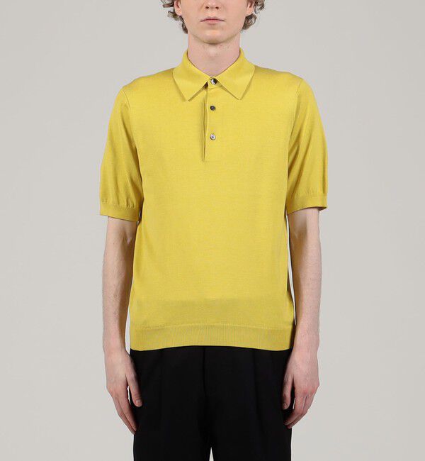 TOMORROWLAND MENS「シルクコットン ニットポロシャツ SESIA」|ニット・セーター|