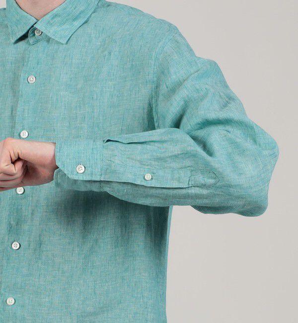 TOMORROWLAND MENS「リネン セミワイドカラーシャツ」|シャツ・ブラウス|