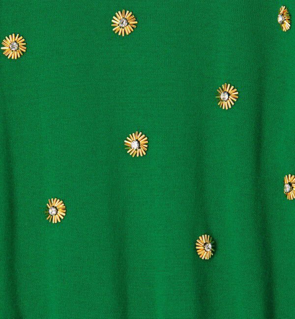 MACPHEE「ウールビジュー ハーフスリーブプルオーバー」|ニット・セーター|