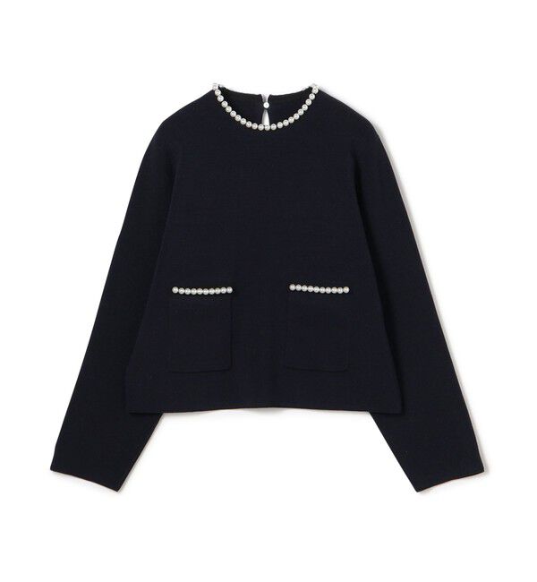 Ballsey「パールコンビ ポケットプルオーバー」|ニット・セーター|