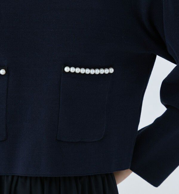 Ballsey「パールコンビ ポケットプルオーバー」|ニット・セーター|