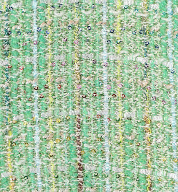 Ballsey「カラースパングルツイード ノーカラージャケット」|ノーカラージャケット|