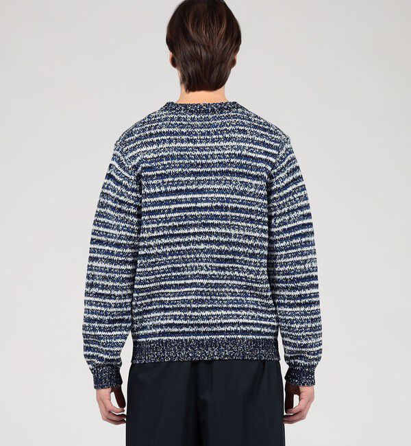 TOMORROWLAND MENS「TOMORROWLAND tricot コットン マルチカラー クルーネックニット」|ニット・セーター|