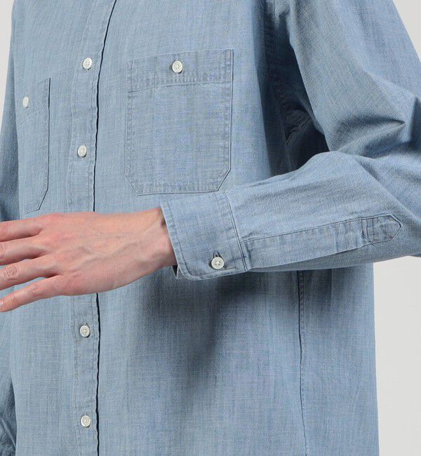 TOMORROWLAND MENS「コットンダンガリー ダブルポケットシャツ」|シャツ・ブラウス|