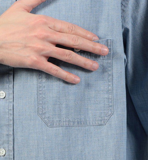 TOMORROWLAND MENS「コットンダンガリー ダブルポケットシャツ」|シャツ・ブラウス|