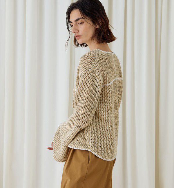 DES PRES「タックパターン ワイドプルオーバー」|ニット・セーター|