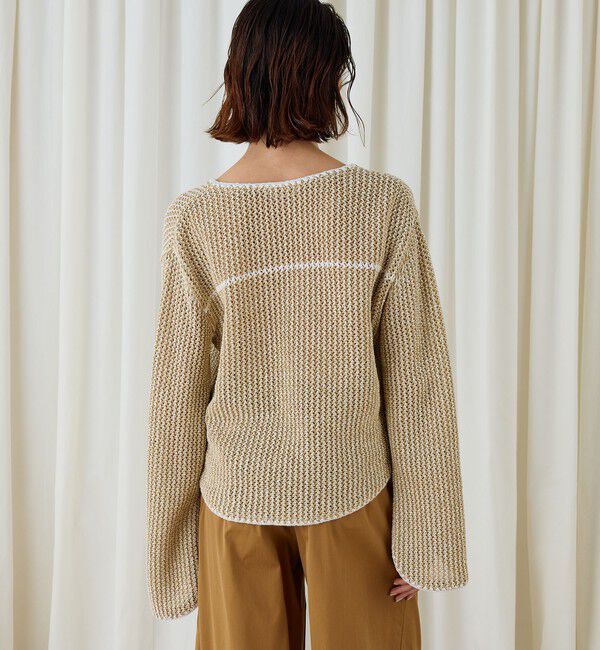 DES PRES「タックパターン ワイドプルオーバー」|ニット・セーター|