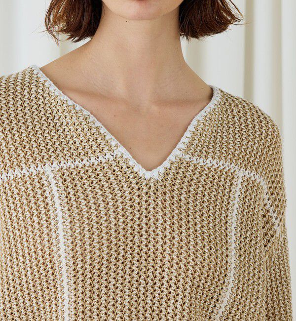 DES PRES「タックパターン ワイドプルオーバー」|ニット・セーター|