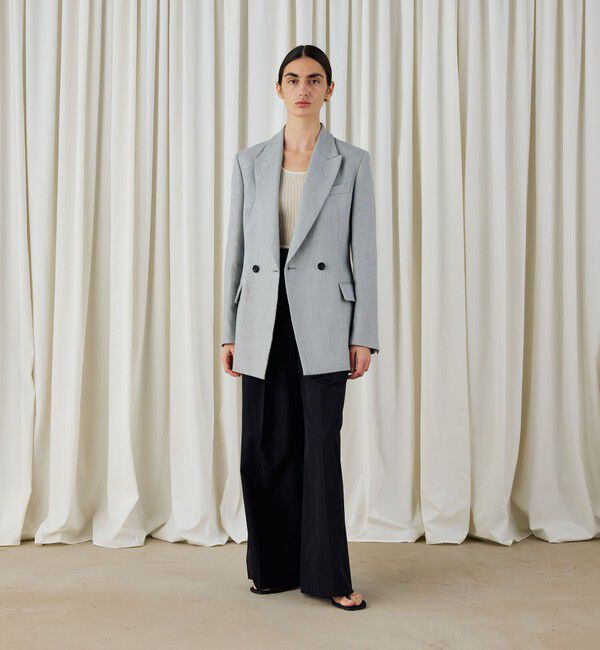 DES PRES「ウェットリネン ダブルブレストジャケット」|テーラードジャケット|