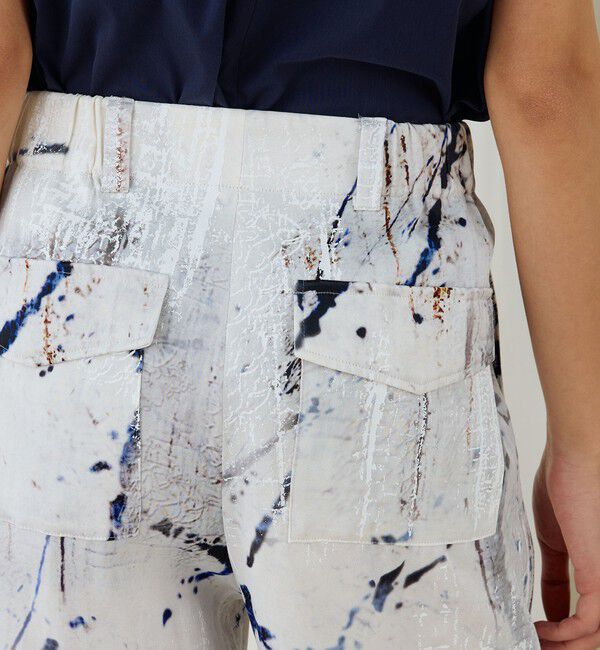 DES PRES「アブストラクトウォールプリント カーゴパンツ」|カーゴ|