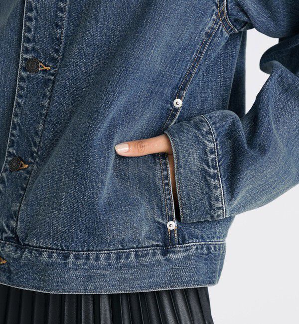 Edition「エッセンシャルデニム フーデットブルゾン」|ブルゾン・スタジャン|