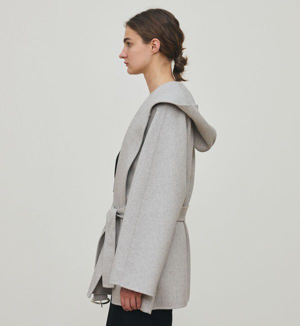 DES PRES「ダブルフェイスメルトンビーバー フーディーミディコート」|その他|