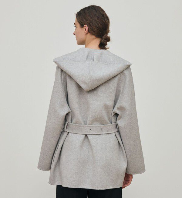 DES PRES「ダブルフェイスメルトンビーバー フーディーミディコート」|その他|