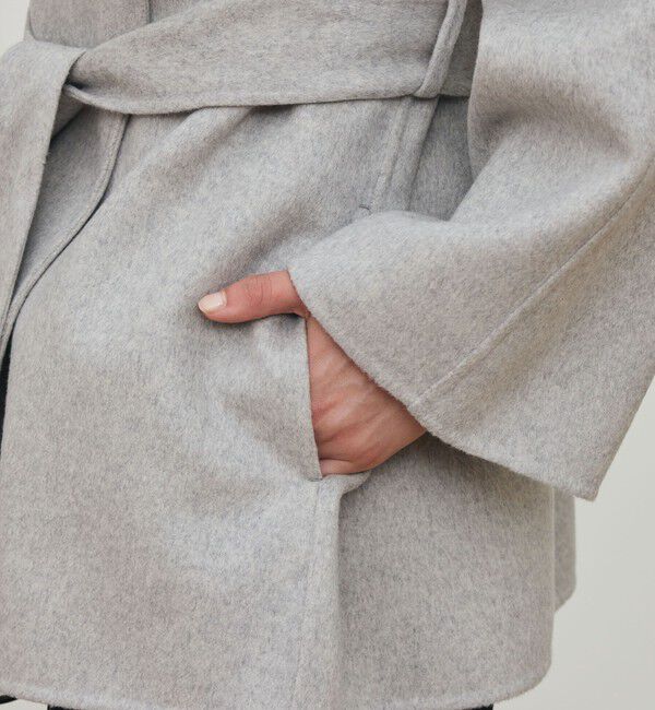 DES PRES「ダブルフェイスメルトンビーバー フーディーミディコート」|その他|