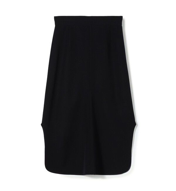 BACCA「ウールギャバジン フレアミディスカート」|フレア|69 ネイビー