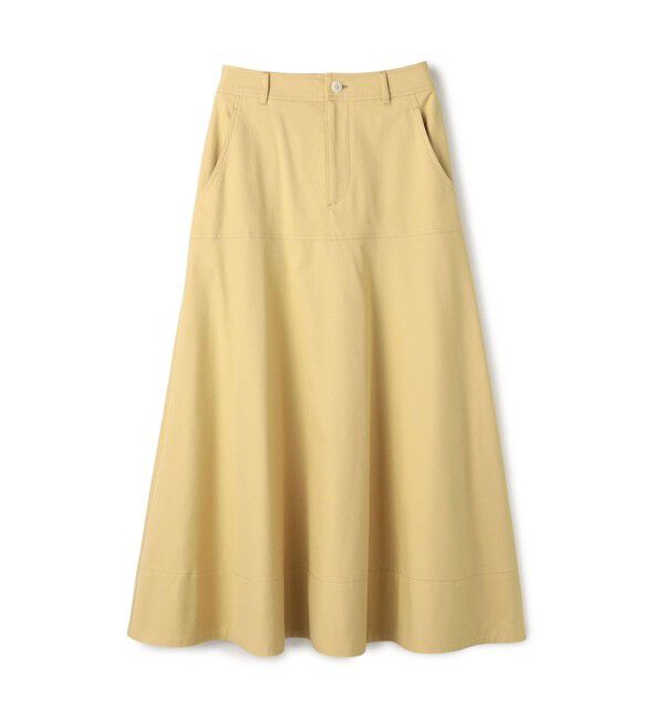 GALERIE VIE「ノンマーセライズドコットン フレアスカート」|フレア|21 ライトイエロー