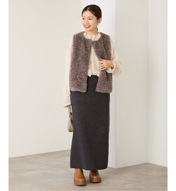 IENA「スーパーファインスムースニットスカート」|スカート|