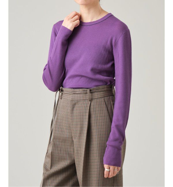 IENA LA BOUCLE「IENA LA BOUCLE 強撚ウールクルーネックプルオーバー」|ニット・セーター|