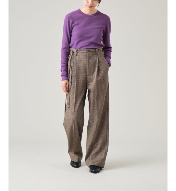 IENA LA BOUCLE「IENA LA BOUCLE 強撚ウールクルーネックプルオーバー」|ニット・セーター|