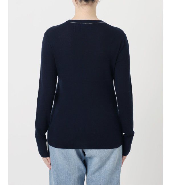 IENA LA BOUCLE「IENA LA BOUCLE 強撚ウールクルーネックプルオーバー」|ニット・セーター|