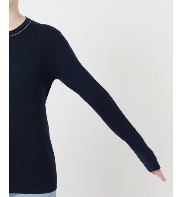 IENA LA BOUCLE「IENA LA BOUCLE 強撚ウールクルーネックプルオーバー」|ニット・セーター|