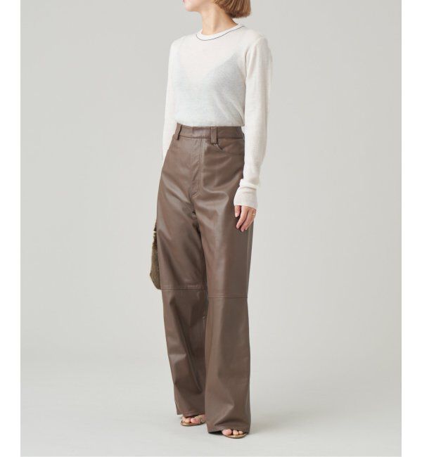 IENA LA BOUCLE「IENA LA BOUCLE 強撚ウールクルーネックプルオーバー」|ニット・セーター|