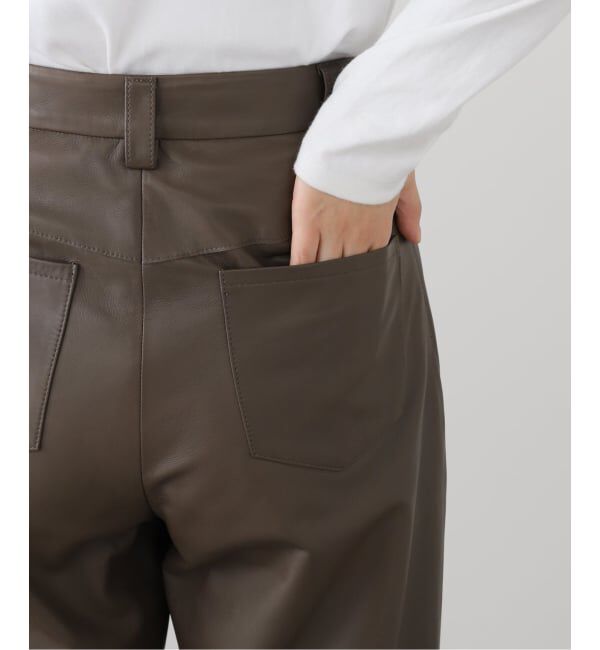 IENA LA BOUCLE「IENA LA BOUCLE ナッパレザーストレートパンツ」|その他|