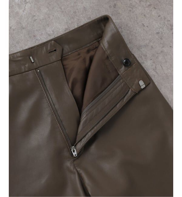 IENA LA BOUCLE「IENA LA BOUCLE ナッパレザーストレートパンツ」|その他|