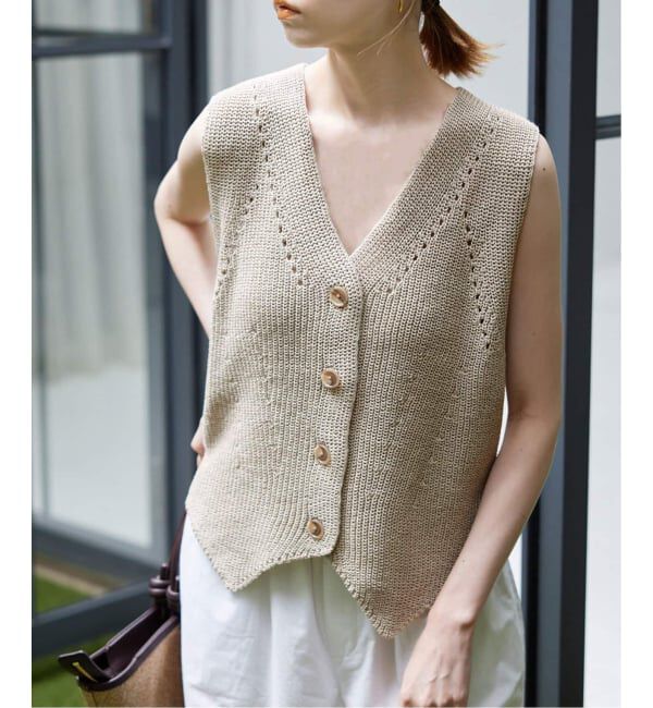 SLOBE IENA「《追加》ニットジレ」|ニット・セーター|