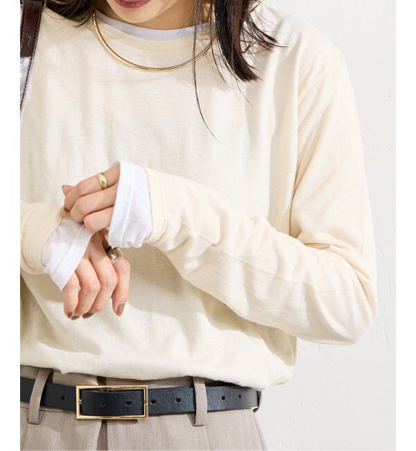 JOURNAL STANDARD「《追加》クルーネックシアーロングTシャツ」|Tシャツ・カットソー|