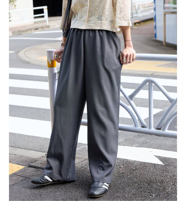 JOURNAL STANDARD「《追加6》ウールライクストレッチワイドパンツ」|その他|