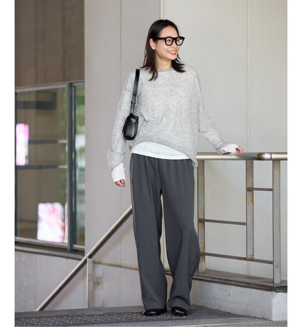 JOURNAL STANDARD「《追加6》ウールライクストレッチワイドパンツ」|その他|